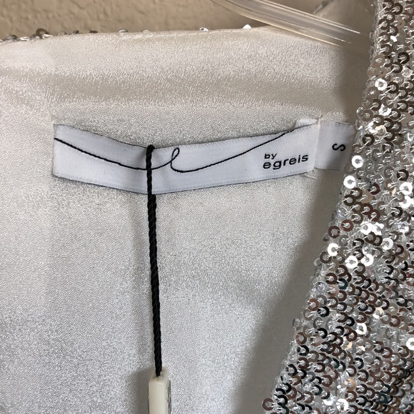 ByEgreis - Silver Sequin Party Dress - S - Picture 3 of 7